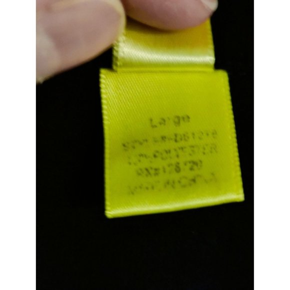 BEE STITCHED NAVY SHEER LIGHT WEIGHT POCKET BLOUSE SHIRT WOMENS SIZE LARGE L - Picture 5 of 10